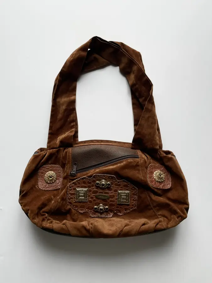 bolsa camurca marrom